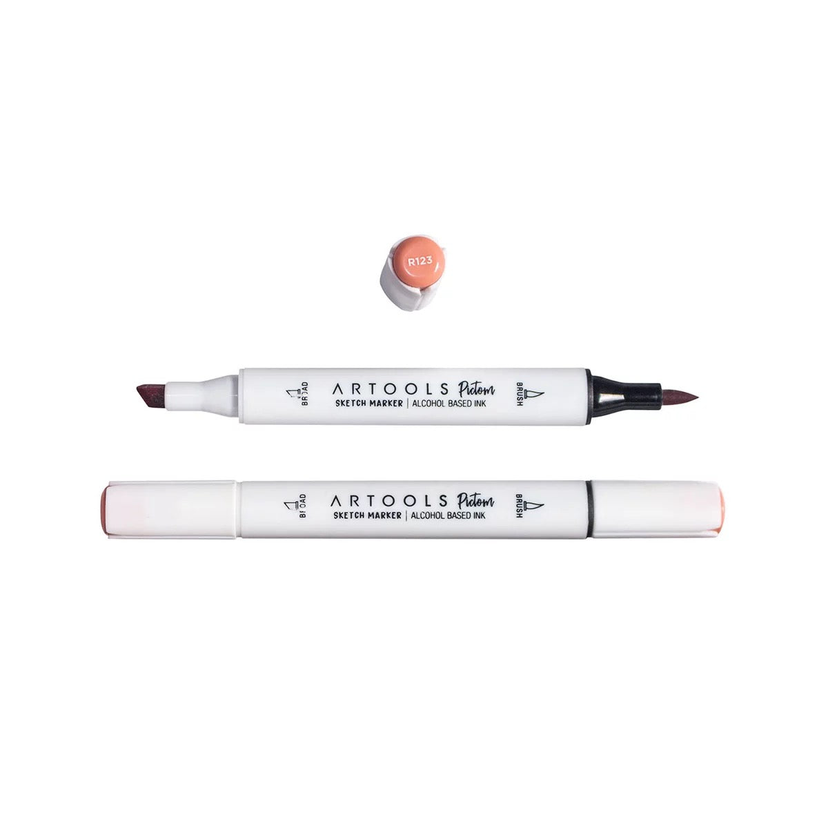 MARCADOR ARTOOLS PICTOM PONTA DUPLA PALE MAUVE (R123)