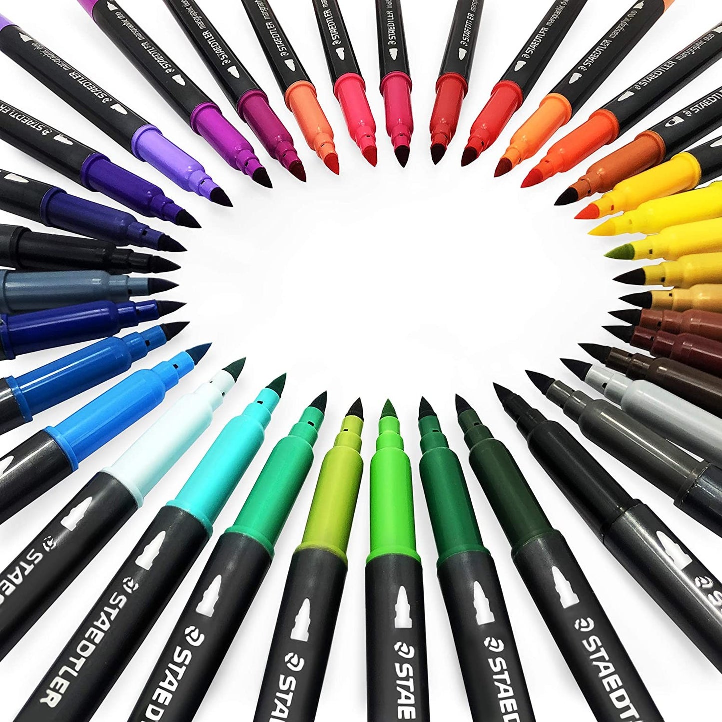 CANETA STAEDTLER BRUSH PEN 18 CORES PONTA DUPLA 3001TB18