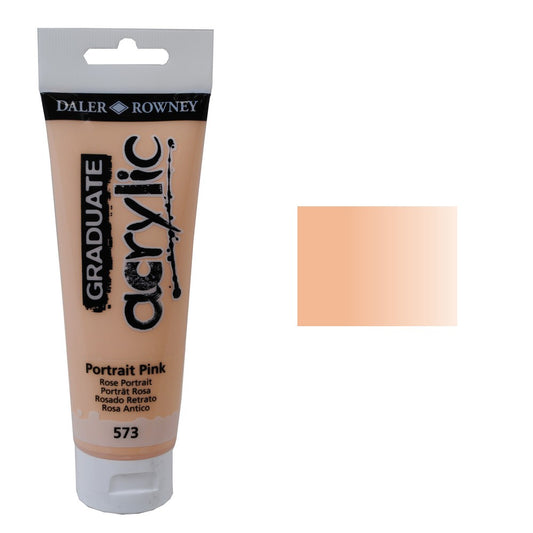 ACRILICA DALER ROWNEY GRADUATE 120ML 573 PORTRAIT PINK