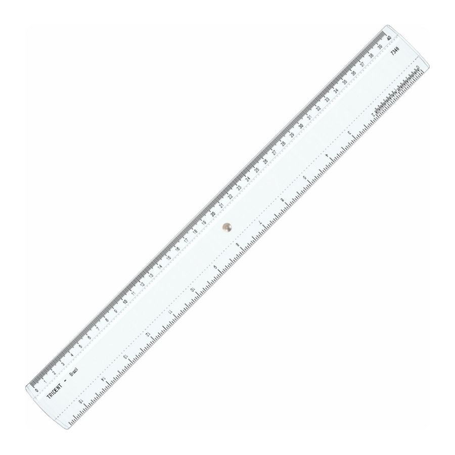 REGUA ACRILICO 40cm 7340 (mm/pol) TRIDENT