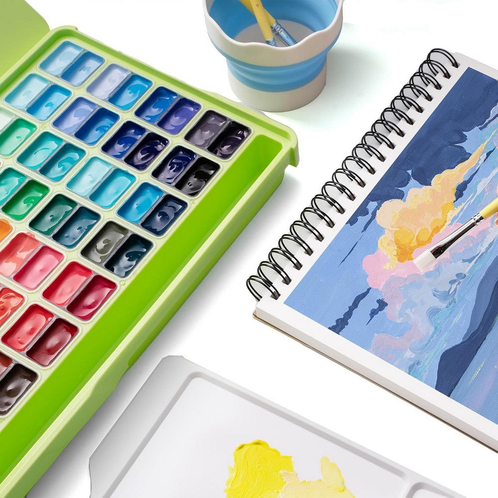 ESTOJO GOUACHE HIMI 72 CORES 12ML ESTOJO VERDE TST180