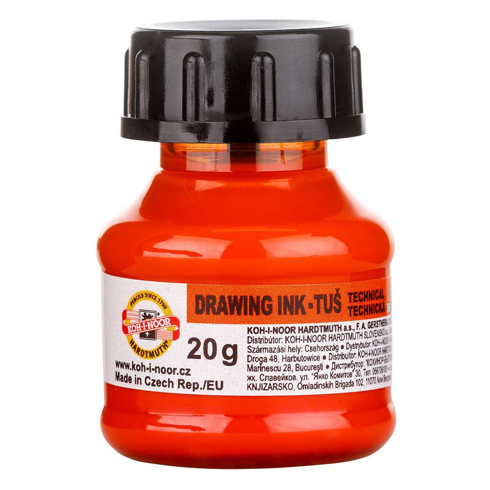 DRAWING INKS KOH-I-NOOR 20ML 302 LARANJA