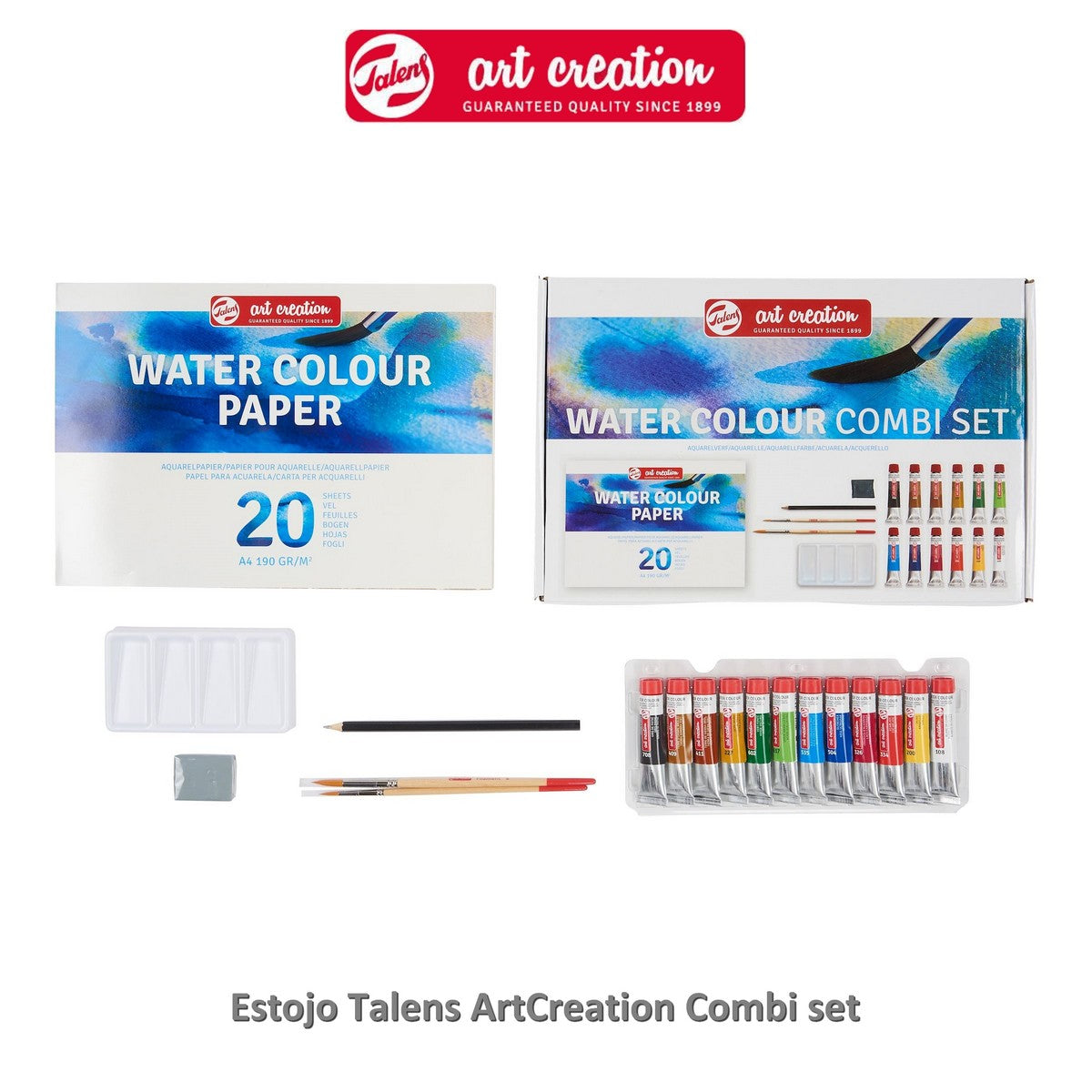 ESTOJO AQUARELA TALENS ART CREATION COMBI SET