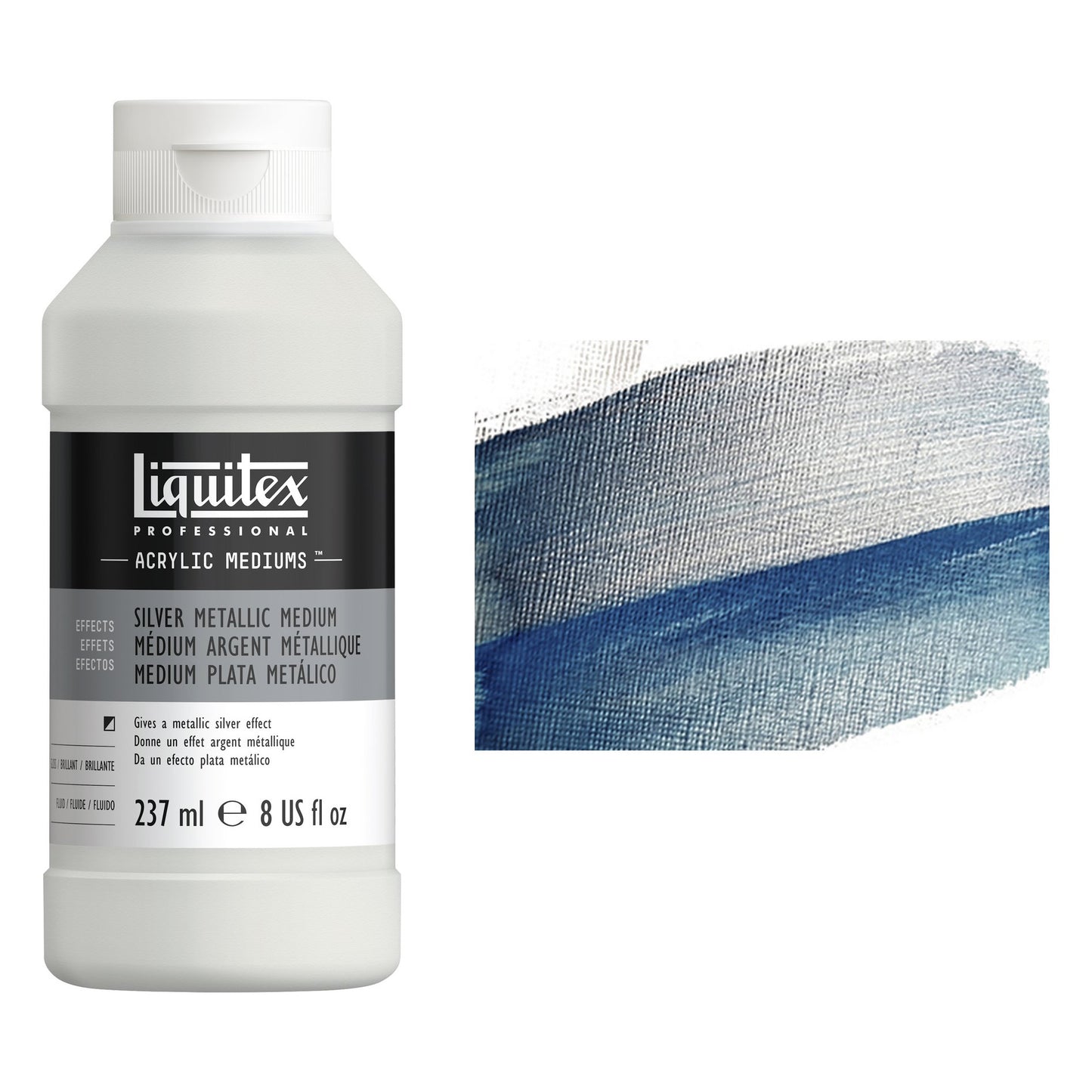MEDIUM ACRILICO LIQUITEX PRATEADO 237ML 8508