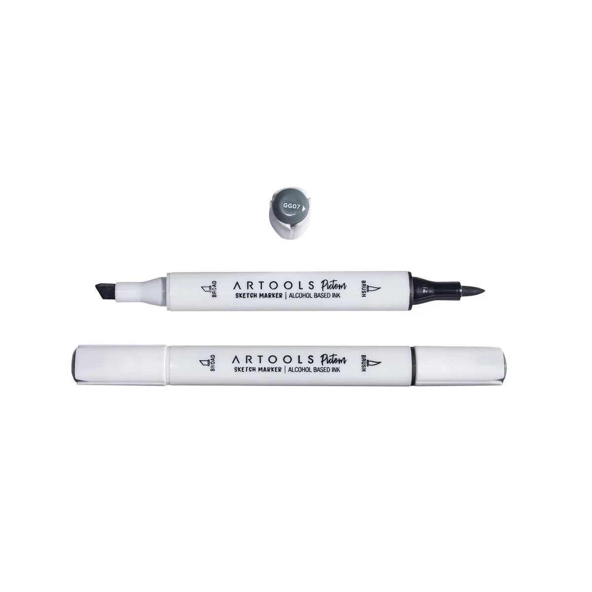 MARCADOR ARTOOLS PICTOM PONTA DUPLA GREEN GRAY 7 (GG07)