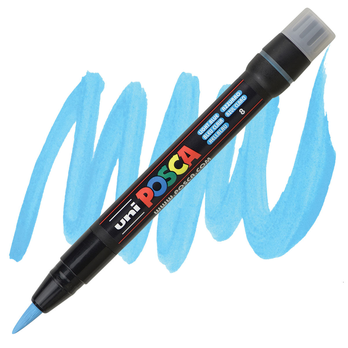CANETA POSCA PCF-350 08 AZUL CLARO