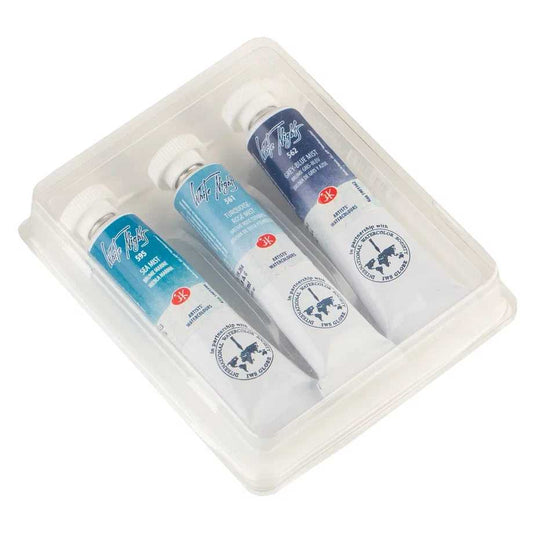 ESTOJO AQUARELA WHITE NIGHTS 03 TUBOS GRANULADAS TONS DO MAR DO NORTE 2531