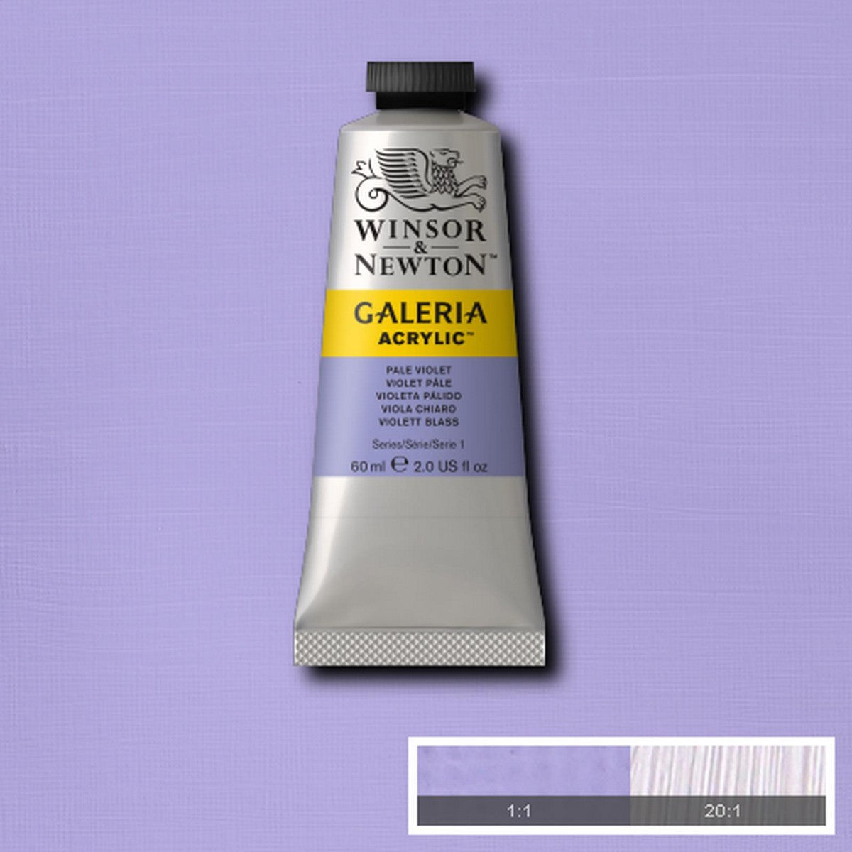ACRILICA WINSOR NEWTON GALERIA 60ml 444 PALE VIOLET 2120444