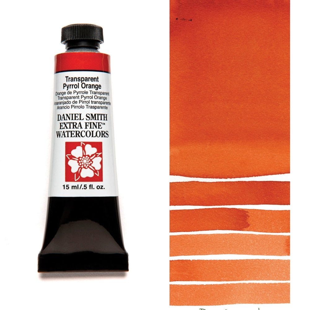 AQUARELA DANIEL SMITH 15ml EXTRA FINE Transparent Pyrrol Orange 187