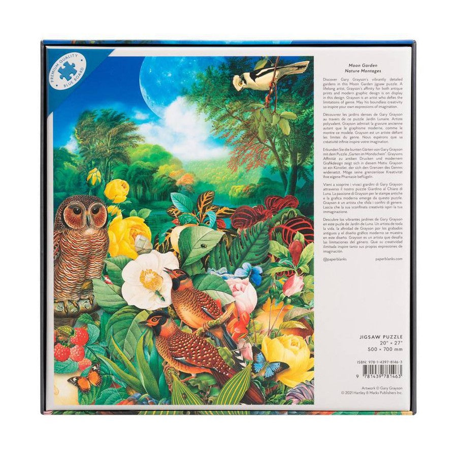 QUEBRA CABECAS PUZZLE PAPERBLANKS 1000 PCS MOON GARDEN
