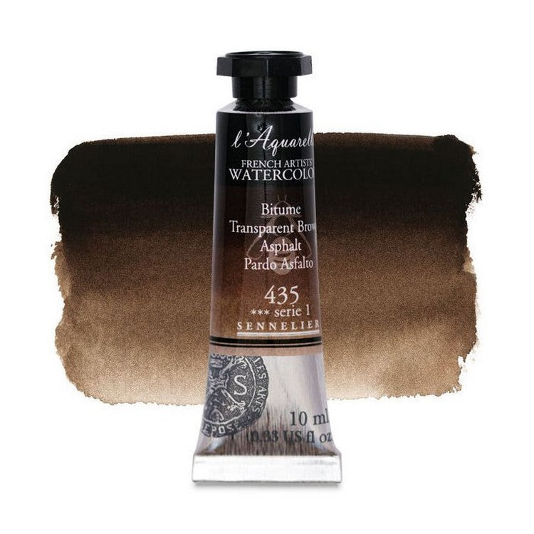 AQUARELA SENNELIER L'AQUARELLE 435 TRANSPARENT BROWN 10ML S1