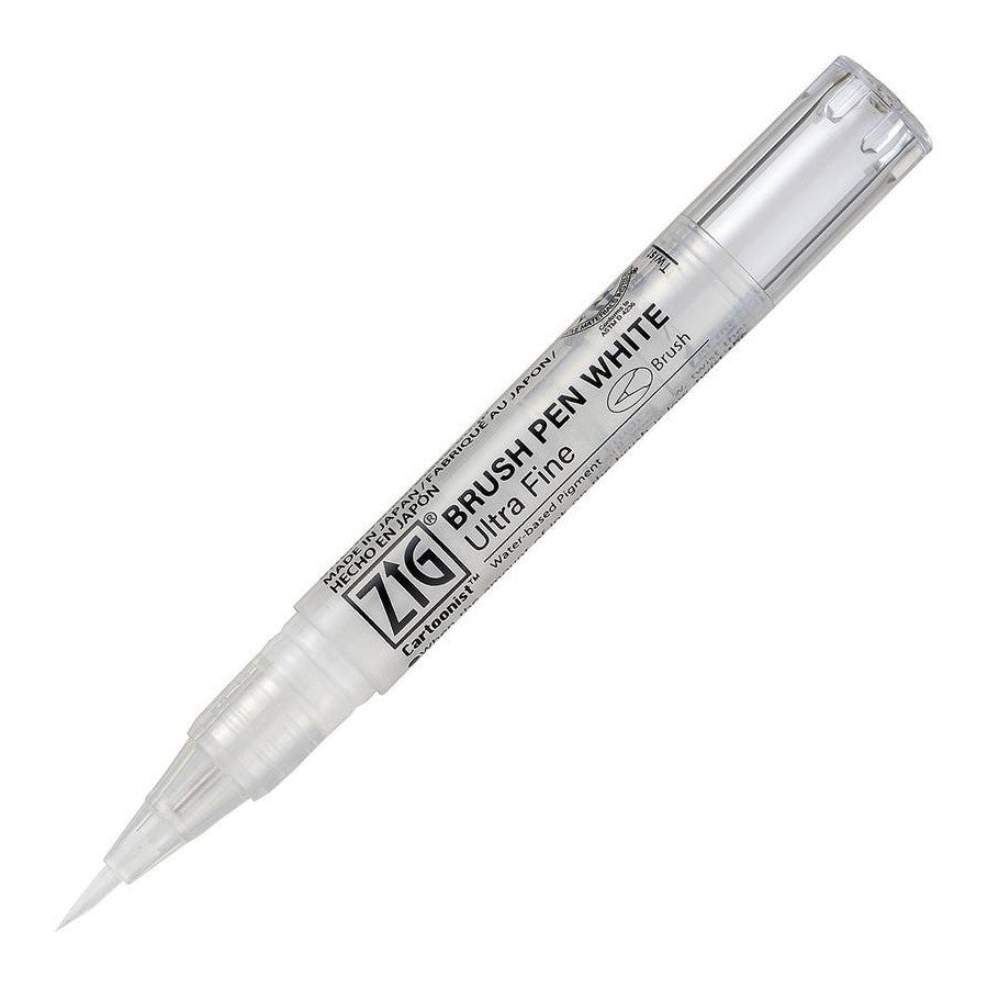 CANETA KURETAKE BRUSH PEN ULTRA FINA BRANCA CNBW02S