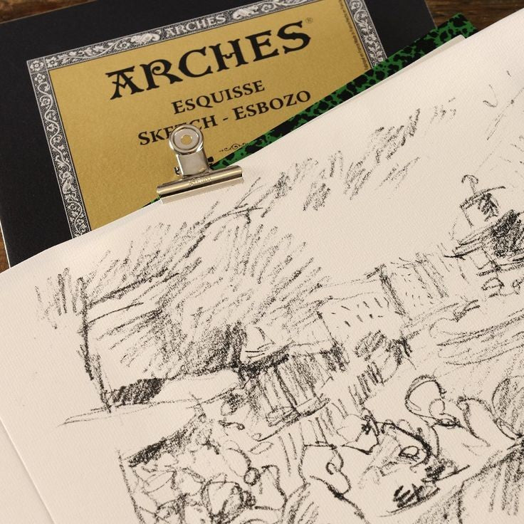 BLOCO ARCHES ESQUISSE 26x36 105g/m2 75% COTTON 20 FOLHAS
