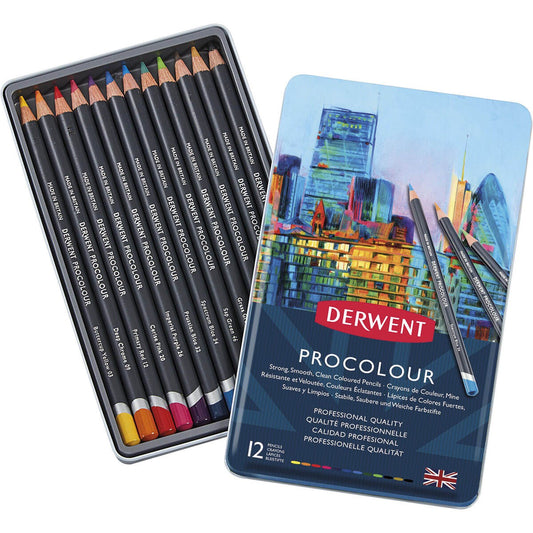 LAPIS COR DERWENT PROCOLOUR 12 CORES