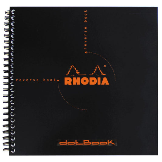 CADERNO DOTBOOK RHODIA 21X21 80G C/80 BLACK PONTILHADO