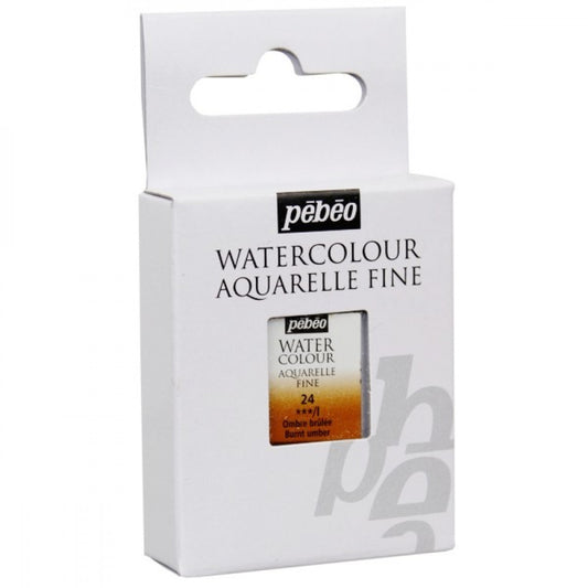 AQUARELA PEBEO HALF PAN 24 BURNT UMBER