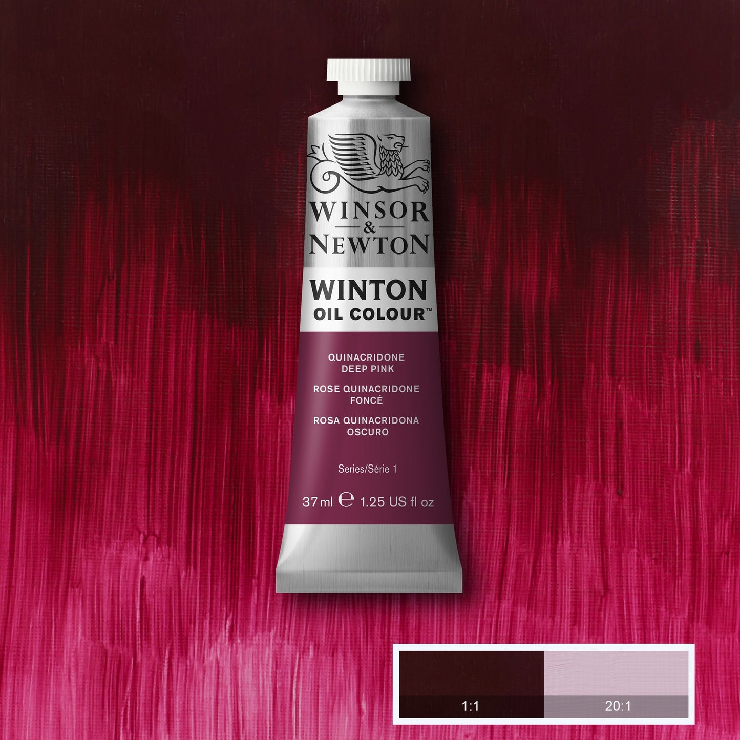 OLEO WINSOR NEWTON WINTON 37ML 250 QUINACRIDONE DEEP PINK