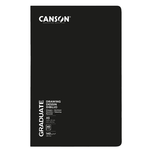 ARTBOOK CANSON GRADUATE DESSIN A5 14,8X21 140g/m2 20FLS
