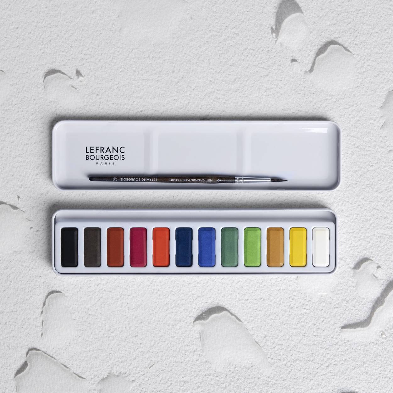 ESTOJO AQUARELA LEFRANC 12 PASTILHAS STUDIO 301444