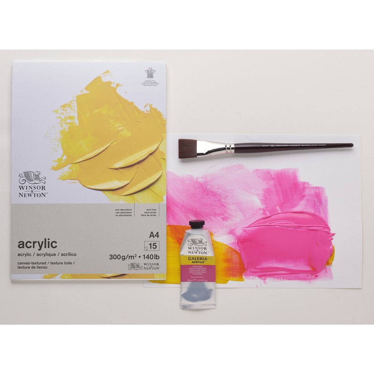 BLOCO WINSOR NEWTON ACRYLIC A4 300g/m2 15 FLS