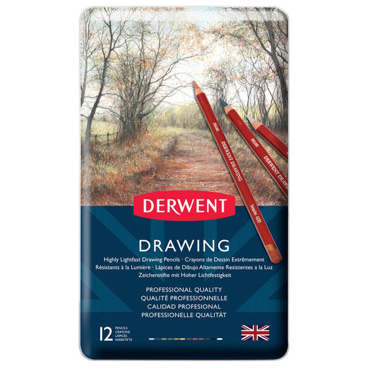LAPIS ESBOÇO DERWENT DRAWING 12 CORES