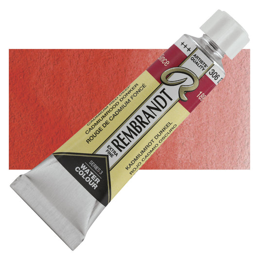 AQUARELA TALENS REMBRANDT 10ML 306 CADMIUM RED DEEP
