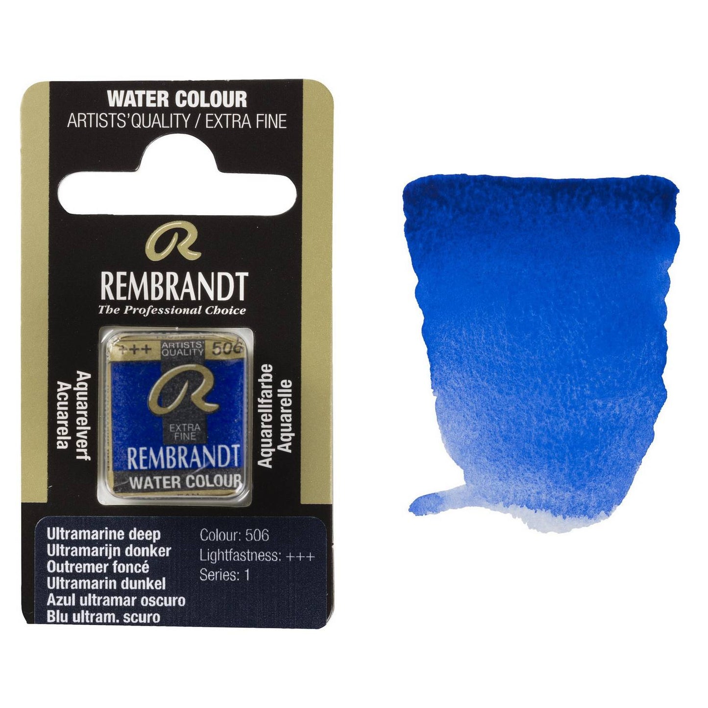 AQUARELA TALENS REMBRANDT HALF PAN 506 ULTRAMARINE DEEP S1