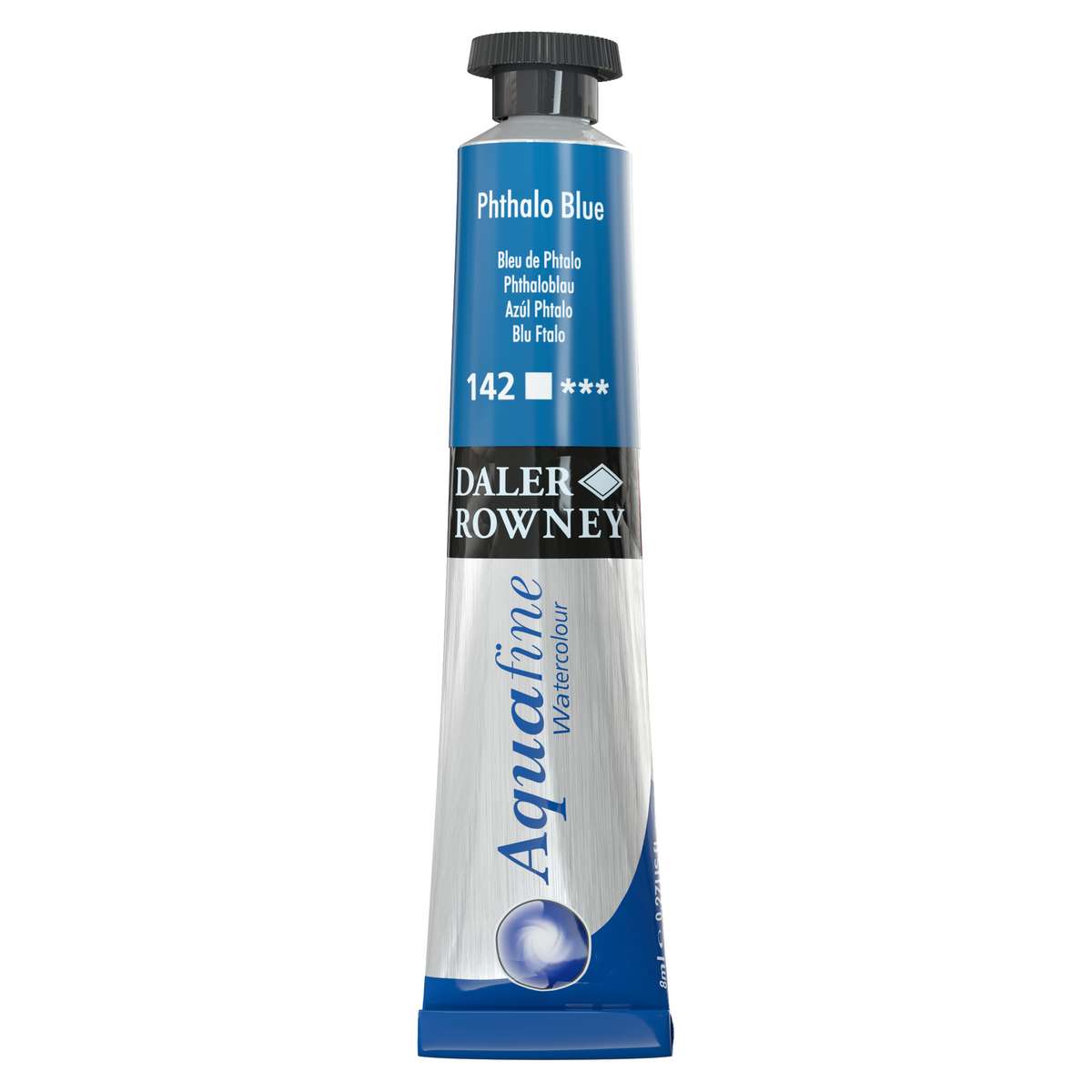 AQUARELA DALER ROWNEY AQUAFINE 8ML 142 AZUL FHTALO