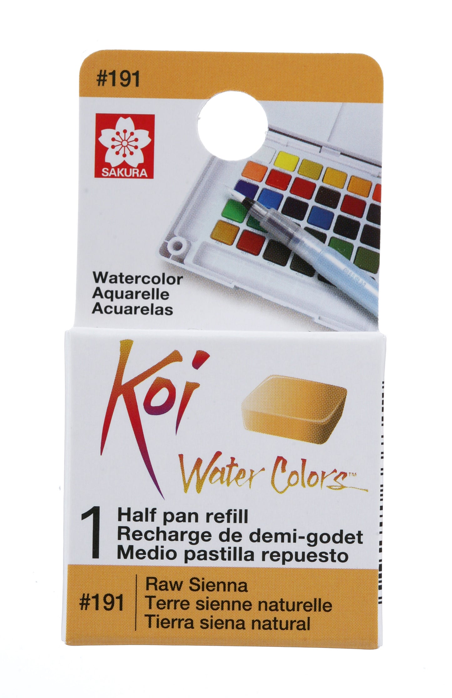 AQUARELA SAKURA KOI HALF PAN TERRA SIENA NATURAL - 191