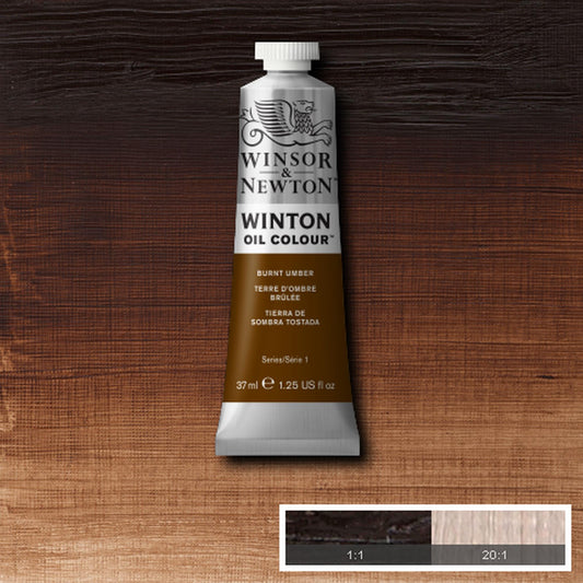 OLEO WINSOR NEWTON WINTON 37ML 076 BURNT UMBER