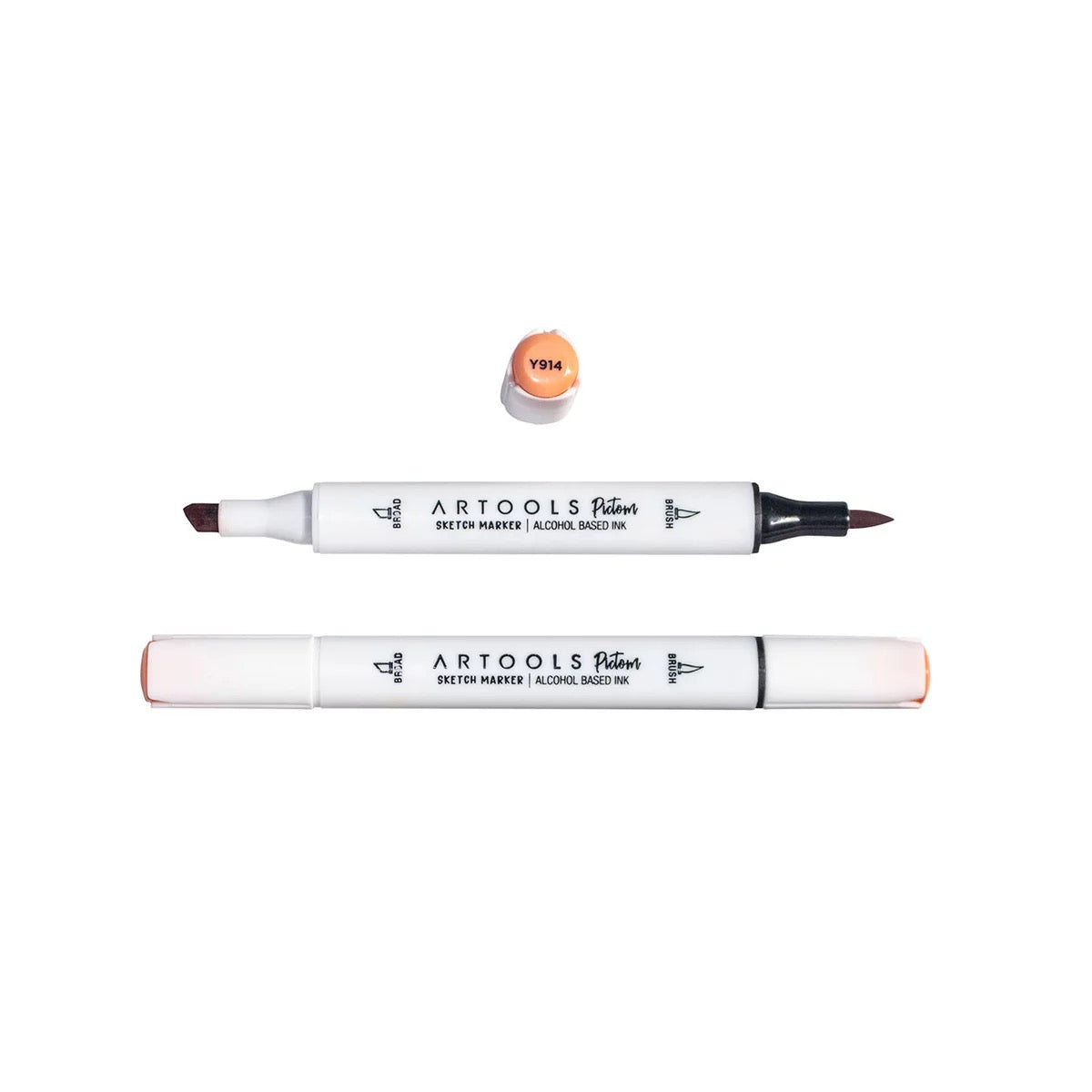 MARCADOR ARTOOLS PICTOM PONTA DUPLA LIGHT ZINNOBER (Y914)