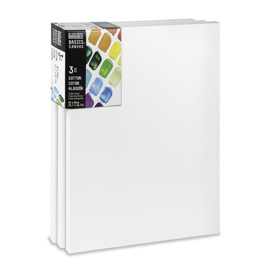 TELA LIQUITEX BASICS SET 40x50cm COM 03 UNIDADES