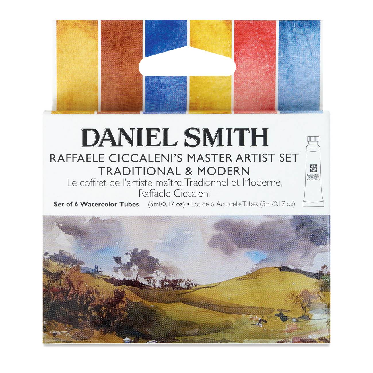 ESTOJO AQUARELA DANIEL SMITH RAFFAELE CICCALENIS TRADITIONAL MODERN C/ 06 TB 5ml
