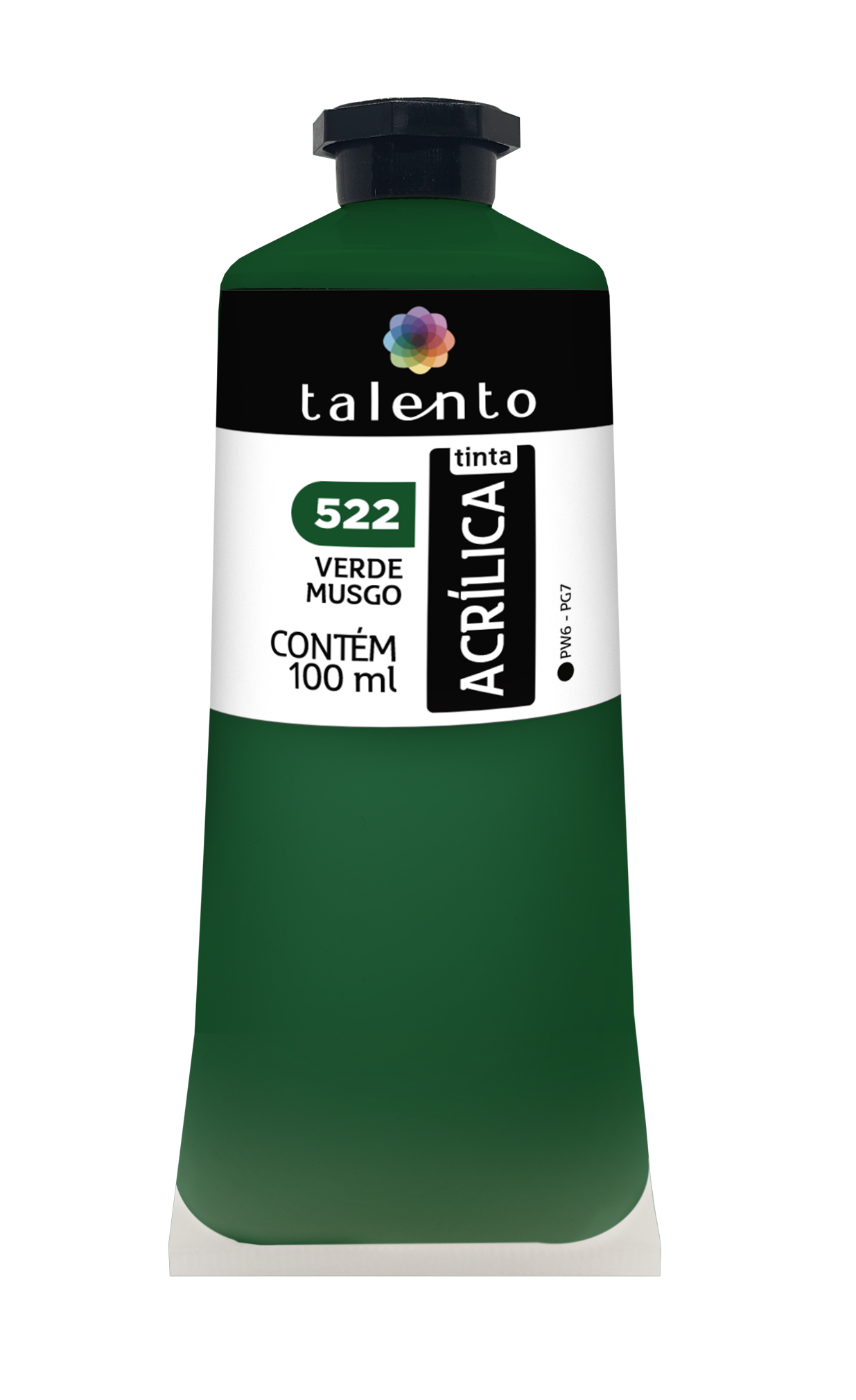 ACRILICA TALENTO 100ML 522 VERDE MUSGO