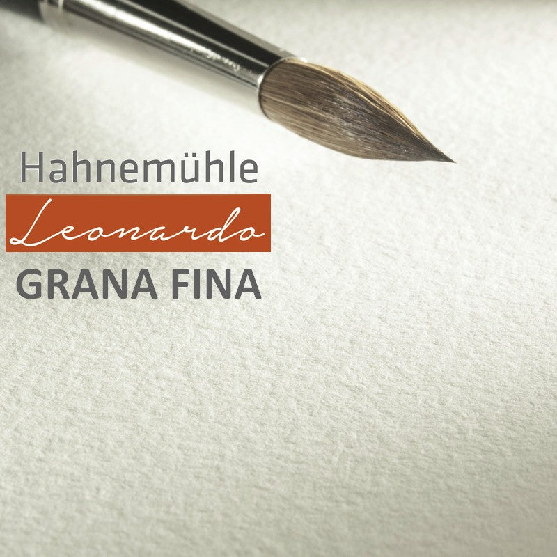 BLOCO HAHNEMUHLE LEONARDO GRANA FINA 600g/m2 36X48 10 FOLHAS