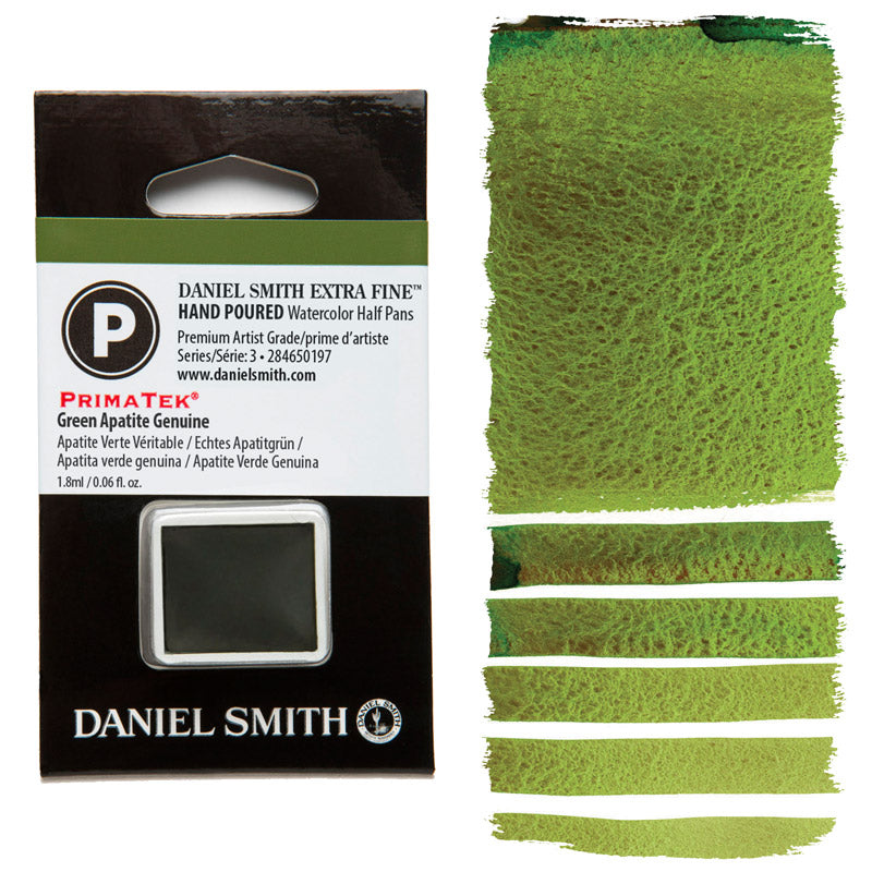 AQUARELA DANIEL SMITH HALF PAN GREEN APATITE GENUINE (PRIMATEK) 197