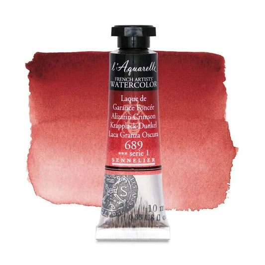 AQUARELA SENNELIER L'AQUARELLE 689 ALIZARIM CRIMSON 10ml S1