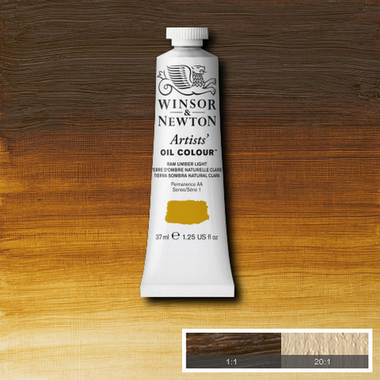 OLEO WINSOR NEWTON ARTISTS 037ML 557 RAW UMBER LIGHT S1