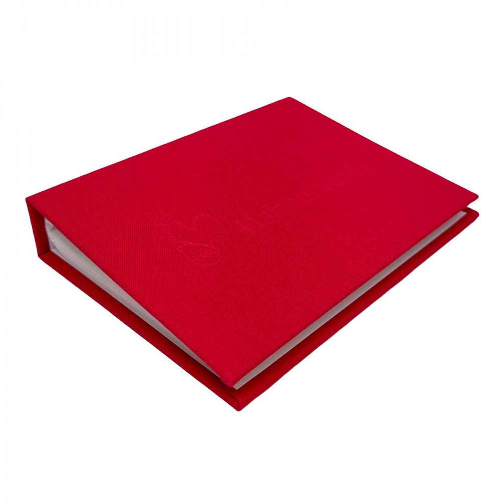 ALBUM DE FOTOS 10X15cm LINHO VERMELHO 20 FLS