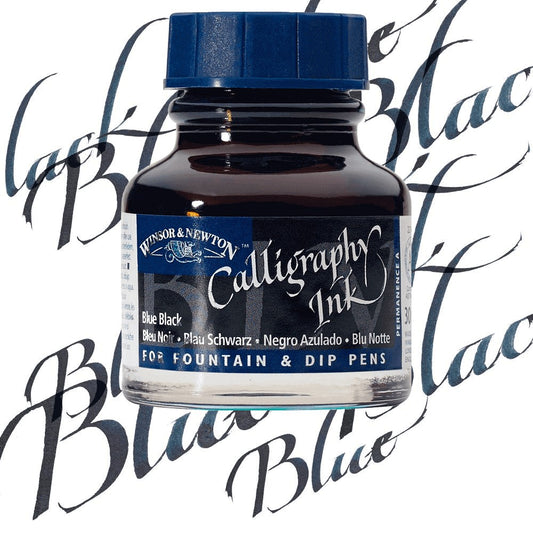 TINTA CALIGRAFIA WINSOR NEWTON 30ML BLUE BLACK 1111034