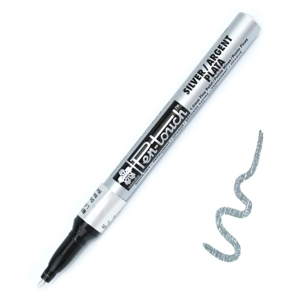 CANETA SAKURA PEN TOUCH 1,0MM FINE PRATA