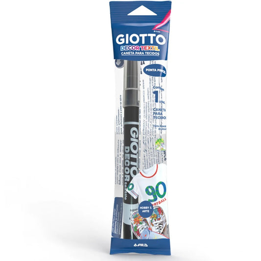 CANETA P/ TECIDO GIOTTO DECOR TEXTIL PRETO FLOWPACK