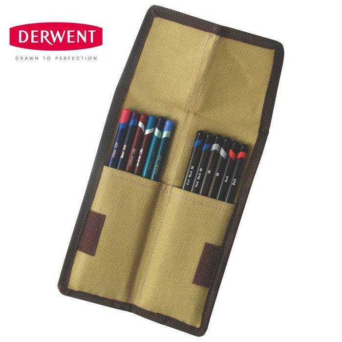 ESTOJO P/ LAPIS DERWENT POCKET P/ 12 UNIDADES