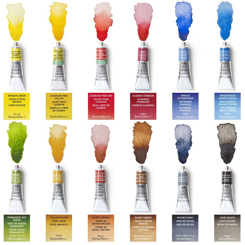 ESTOJO AQUARELA ARTISTS 12 TUBOS + ACESSORIOS WINSOR NEWTON