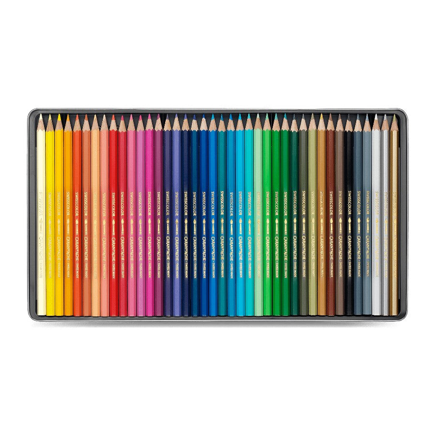 LAPIS AQUARELAVEL CARAN D´ACHE SWISSCOLOR 40 CORES 1285740