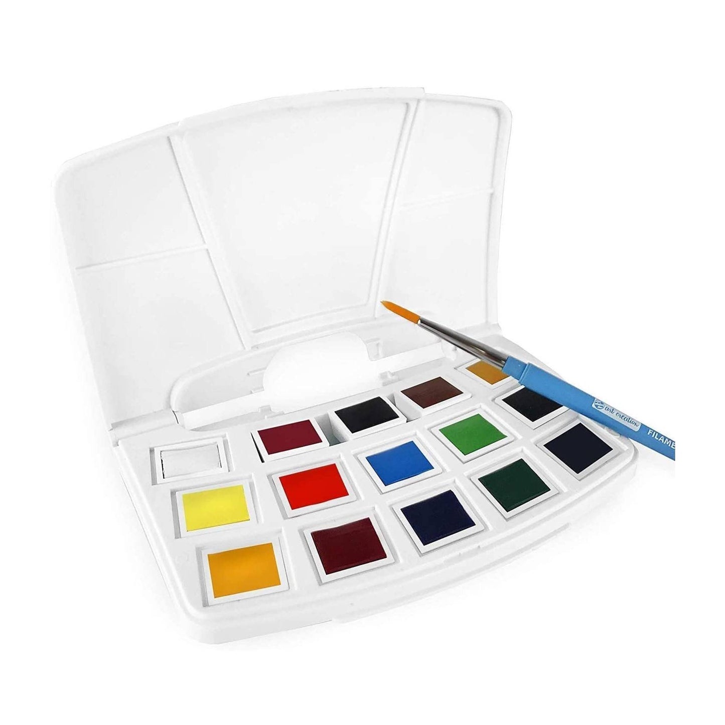 ESTOJO AQUARELA TALENS ART CREATION 12+3 HALF PAN + PINCEL
