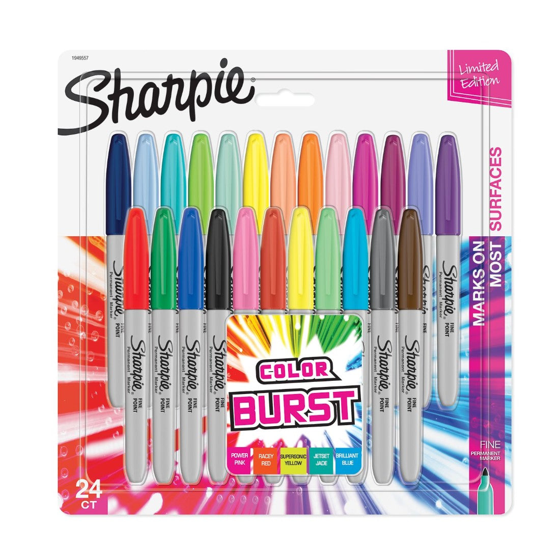 CANETA SHARPIE FINE 24 CORES COLOR BURST