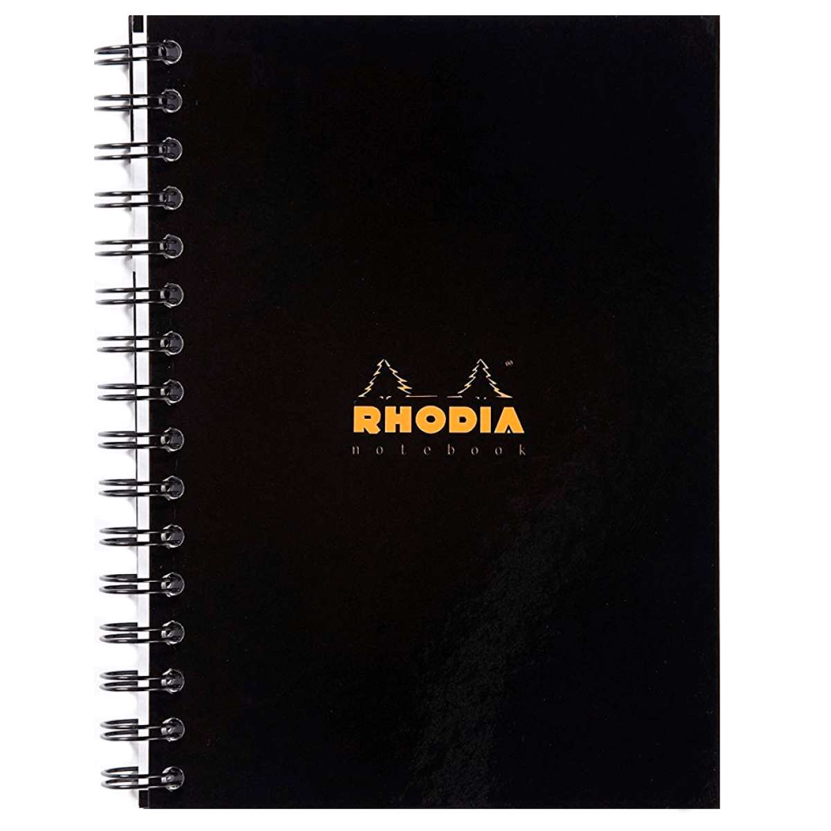 NOTE BOOK RHODIA A5 90G C/80 BLACK ESPIRAL PAUTA 119233C