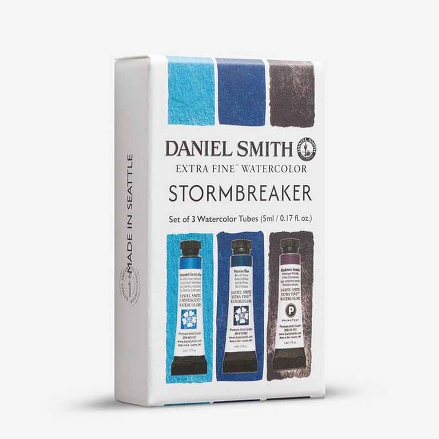 ESTOJO AQUARELA DANIEL SMITH 5ml 03 TUBOS 5ml - STORMBREAKER
