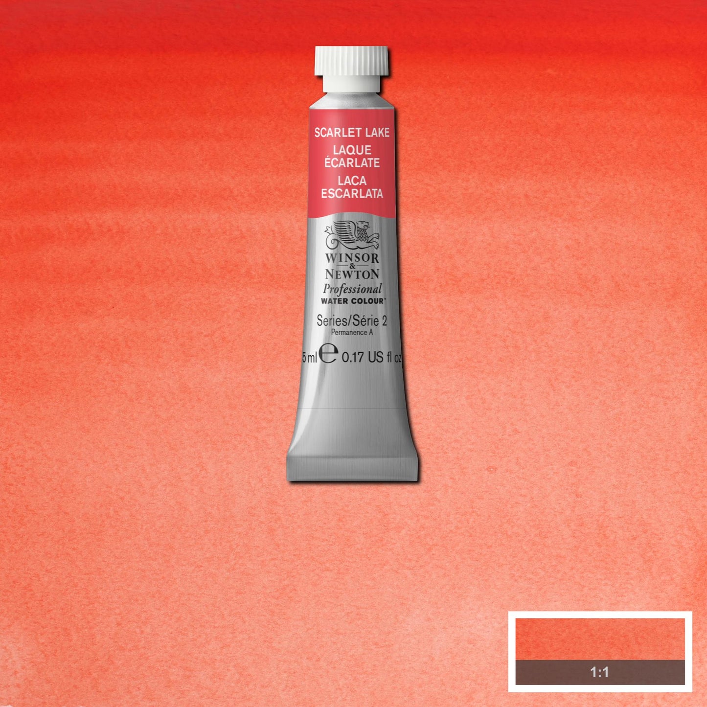 AQUARELA WINSOR NEWTON ARTISTS 5ml 603 SCARLET LAKE S2